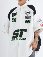 Men's Contrasting Logo Short Sleeve Shirt